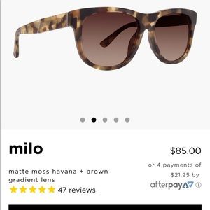 DIFF Sunglasses Milo  Unisex Brand New In Box